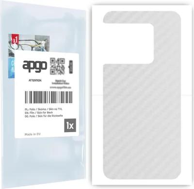Produktbild von apgo Rückseite Schutzfolie für OnePlus 10 Pro -  Hinten Schutzfolie Carbon Transparent (durchsichtig), Rückseite Folie schützt vor Kratzern und Fingerabdrücken