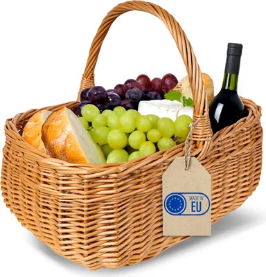 Image de Creative Home Panier en Osier avec Poignées 36 x 26 x 31 cm
