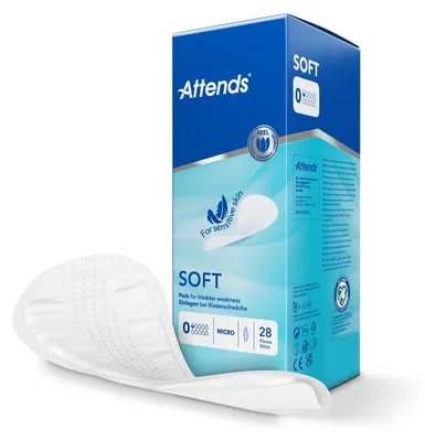 Productafbeelding van Attends Inlegger Soft Micro 0 (28 Stuks)