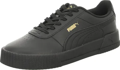 Produktbild von PUMA Carina Leder Sneaker Damen puma black/puma black/puma team gold 36