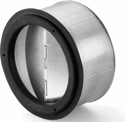 Immagine prodotto di Sportello antiriflusso zincato Ø 100 mm esterno per l'inserimento nel condotto di ventilazione / sportello di installazione / sportello d'aria / norma Compair (sistema Ø 100)