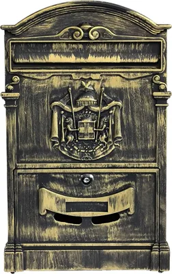 Produktbild von Antiker Stahl Briefkasten Amin 25,5x41x9 cm mit Brieföffnung 23,5x4 cm