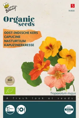 Produktbild von Buzzy Organic Kapuzinerkresse Rankende Mischung -  Samen - Ca. 2 gr | Buzzy_94800