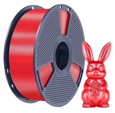 Produktbild von Sunlu PLA+ Silk Filament, 1,75mm, 1kg - Farbton: Red