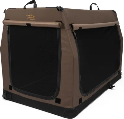 Imagen del producto de Caja de transporte plegable para perros, con estructura de aluminio, de 110 x 70 x 75 cm