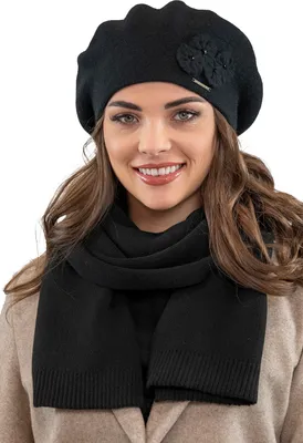 Immagine prodotto di Vivisence 7006kmpl set unico nero berretto+foulard