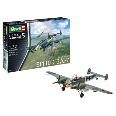 Productafbeelding van Revell Messerschmitt Bf110 C-2/C-7, schaal 1:32