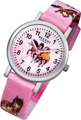 Obrázek produktu pro Regent náramkové hodinky Pink F-729 Dětské analogové quartzové hodinky URF729