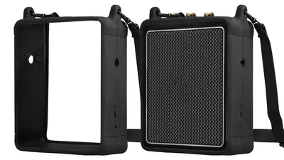 Produktbild von kwmobile Silikon Hülle für Marshall Stockwell II Hülle - Schutzhülle für Mini Speaker - Cover Bluetooth Lautsprecher - Case Schwarz