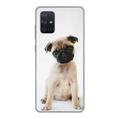 Produktbild von MuchoWow® Handyhülle Schutzhülle Hülle für Samsung Galaxy A51 Hund - Haustiere - Porträt Silikon Softcase Handy Hülle - Schutzabdeckung
