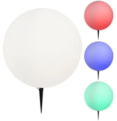 Produktbild von RGB LED Kugelleuchte, weiß, App-/Sprachsteuerung D 40 cm