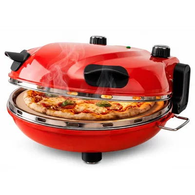 Produktbild von Extralink Elektrischer Pizzaofen 1200 W bis 420 °C mit Pizzastein 31 cm