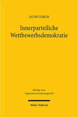 Obrázok produktu pre Innerparteiliche Wettbewerbsdemokratie