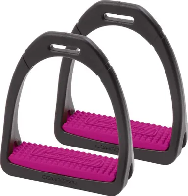 Produktbild von Compositi Premium Kunststoff-Steigbügel – Himbeere, Small (10 cm)