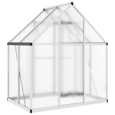 Obrázok produktu pre Skleník so základovým rámom strieborný 169x114x195 cm hliník