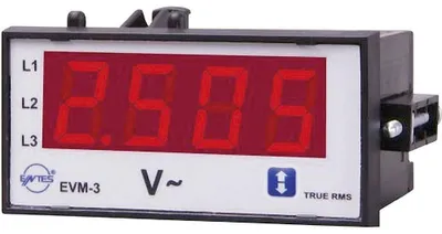 Productafbeelding van EVM-3-48 voltmeter paneelgereedschap, meetbereik 10 - 600 V/AC