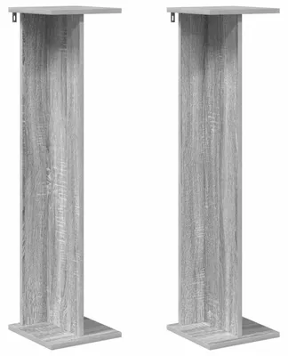 Obrázek produktu pro vidaXL Stojan na květiny, 2 ks, šedý Sonoma, 25 x 25,5 x 100,5 cm