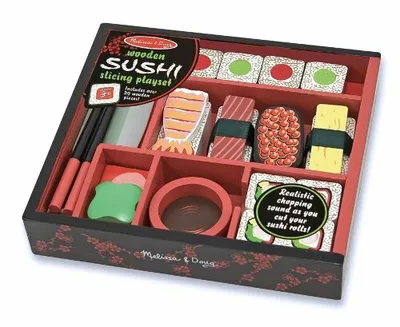 Produktbild von Melissa & Doug 12608 Hlzernes Sushi-Schneide-Spielset