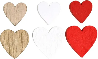 Produktbild von Herz Streudeko aus Holz für Hochzeit und besondere Anlässe, 48 Stück