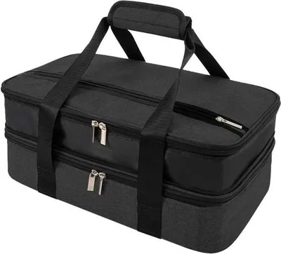 Produktbild von INF Tragbare Große Kapazität Doppelschicht Picknicktasche - Kühltasche
