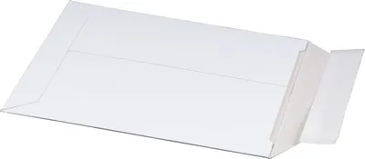 Produktbild von 500 x Versandtasche Versandverpackung aus Vollpappe 167x240x30mm DIN A5 mit Selbstklebeverschluss & Aufreißfaden in Weiß