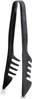 Image de Orion | Pince de cuisine - en thermoplastique noir - Pince à griller - 27,5 cm - Pince à servir la salade - NoirLINE