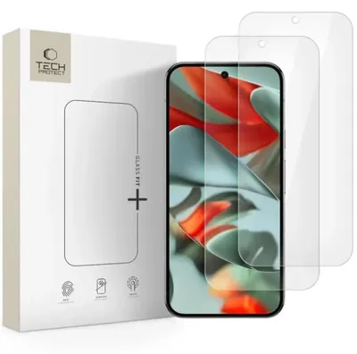 Image de Verre trempé Tech-Protect Glass Fit+ 2 paquets pour Google Pixel 9 Pro XL, 10 Pro XL - transparent
