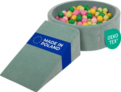 Produktbild von KiddyMoon Spielplatz Aus Schaumstoff Für Kinder mit Bälle Waschbare Bezug