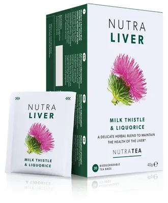 Produktbild von NutraTea NutraLiver Tee mit Mariendistel und Süßholz, 20 Teebeutel