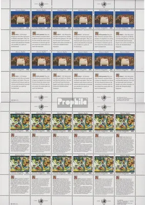 Produktbild von Briefmarken UNO - New York 1989 Mi 595Klb-596Klb Kleinbogen (kompl.Ausg.) gestempelt Menschenrechte