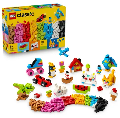 Zdjęcie produktu dla LEGO Classic Kreatywne kolorowe klocki, Zestaw do budowania, 5 lat(a), Plastik, 820 szt., 1,65 kg