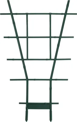 Immagine prodotto di Supporto per piante ProGarden 37,5 × 24 cm - robusto supporto in plastica per piante - supporto per fiori, ortaggi e piante rampicanti - resistente alle intemperie, verde