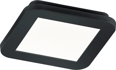 Zdjęcie produktu dla Plafon LED kwadratowy CAMILLUS czarno-biały 10W Ciepła biel 850lm tworzywo sztuczne wym:3x17x17cm IP44 RL