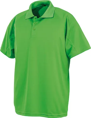 Produktbild von SPIRO S288X | Herren Performance Aircool Polo, Polyester eye-bird-Mesh - Farbe: Lime - Größe: XXS