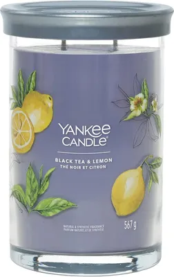 Obrázok produktu pre Yankee Candle BLACK TEA & LEMON - Veľká sviečka v pohári Signature 567g
