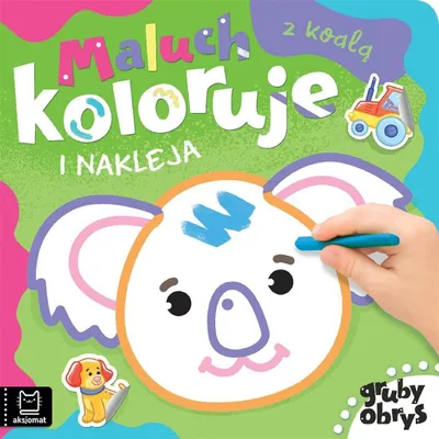 Produktbild von AKSJOMAT Maluch koloruje i nakleja z koalą. Gruby obrys 37200