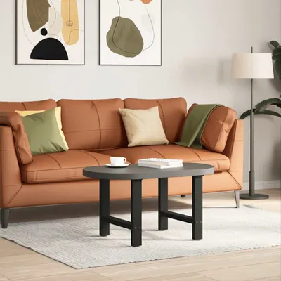 Immagine prodotto di Gambe per Tavolino da Caffè Nere 2 pz 60x(42-43) cm Acciaio