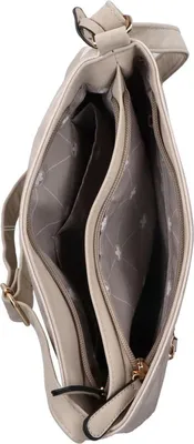 Produktbild von Rieker Damen Umhängetasche Schultertasche marmoriert Colorblock H1301, Farbe:Gold