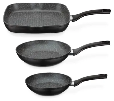 Productafbeelding van Pan-set Gourmet Granit, 3-delig.