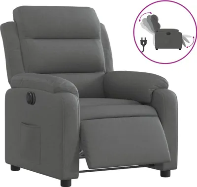 Produktbild von vidaXL Relaxsessel Elektrisch Dunkelgrau Stoff