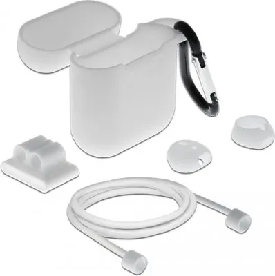 Image de DELOCK Kit d'accessoires Apple AirPods blanc