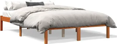 Obrázek produktu pro vidaXL Postel z masivu bez matrace vosk hnědá 120x190 cm borovice