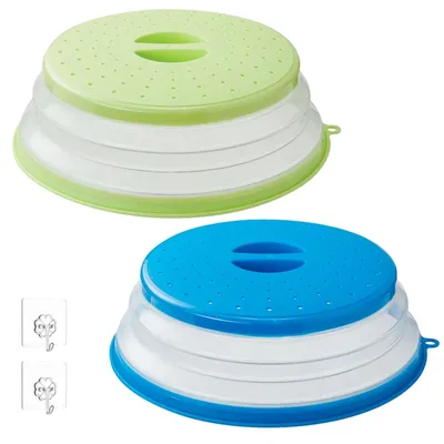 Image de Housse pour micro-ondes 26 cm, Couleur:Bleu et vert