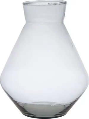 Produktbild von INNA-Glas Blumenvase RAMUNDA aus Glas, recycelt, klar, 25 cm, Ø 19 cm - Vase transparent