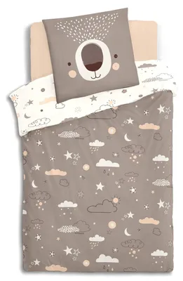 Zdjęcie produktu dla Pościel dla dzieci BEAR, 140 x 200 cm, bawełna, motyw misia