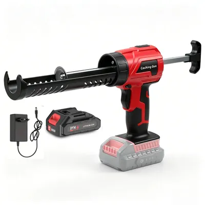 Image de Pistolet à cartouches électrique - Pistolet à cartouches sans fil - 4 vitesses - Pour les joints de verre, de portes et de fenêtres - Compatible avec les batteries Makita