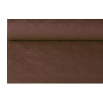 Produktbild von Papiertischtuch mit Damastprägung 6 m x 1,2 m, braun