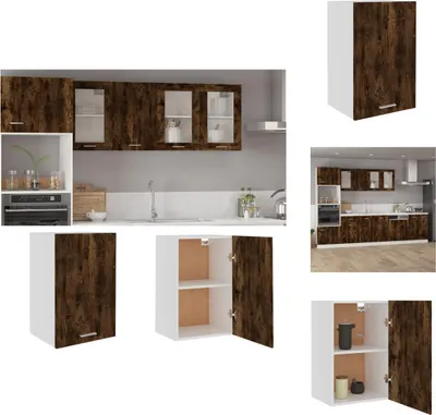 Produktbild von vidaXL Hängeschrank Räuchereiche 39,5x31x60 cm Holzwerkstoff -  Küchenschränke