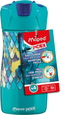Produktbild von Maped PICNIK Trinkflasche DRAGON 0,43 l grün / blau