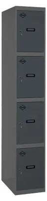Image de Casier-armoire Simonlocker Prof.dism.4 Porte 1/4 400 In An/an Antracite 1800x400x500 - Simonrack